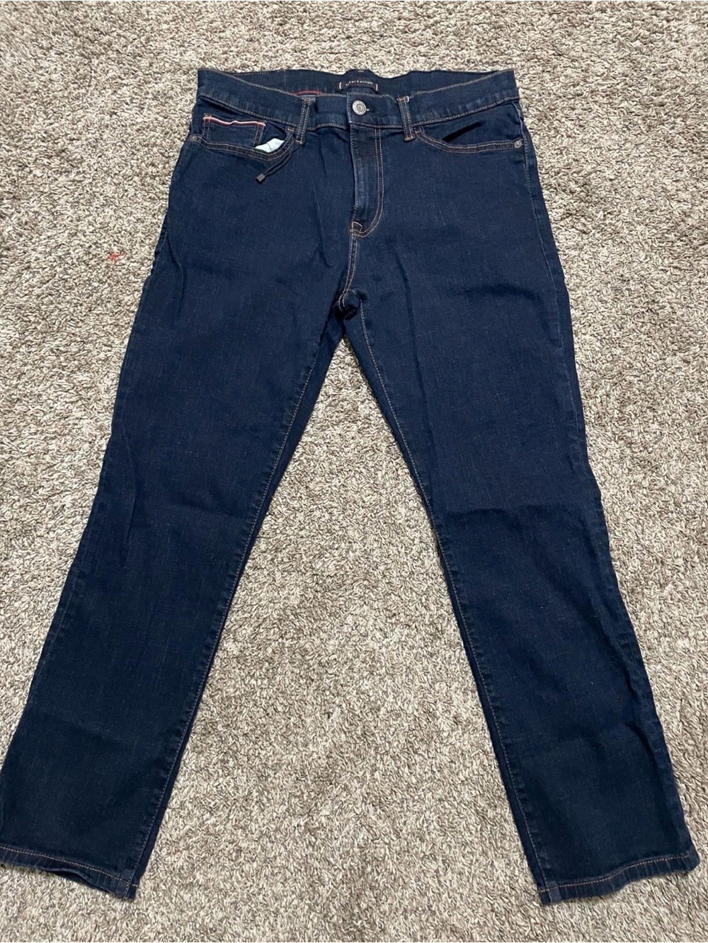 Tommy Hilfiger Men's Skinny Jeans in Dark Blue Denim